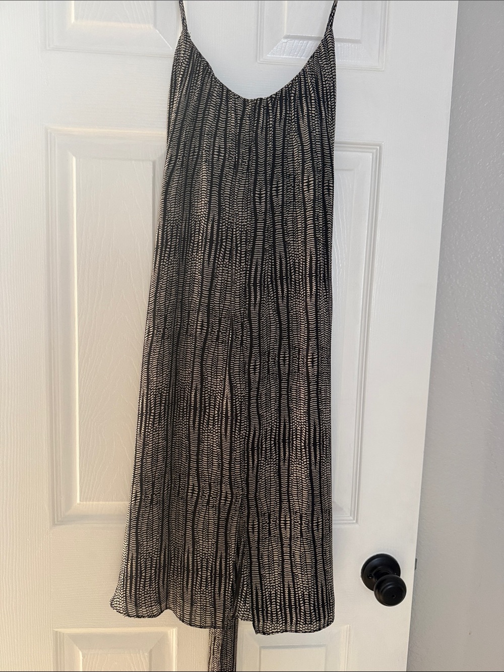 L'AGENCE Black and White Printed Dress